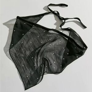 Sheer Black Scarf P21